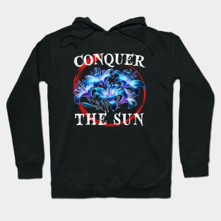 Conquer the Sun with Blue Spider Lily Hoodie